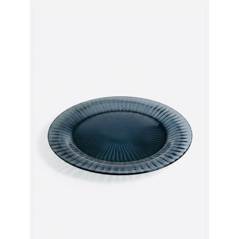 Blue Glass 12” Dinner Charger Plate